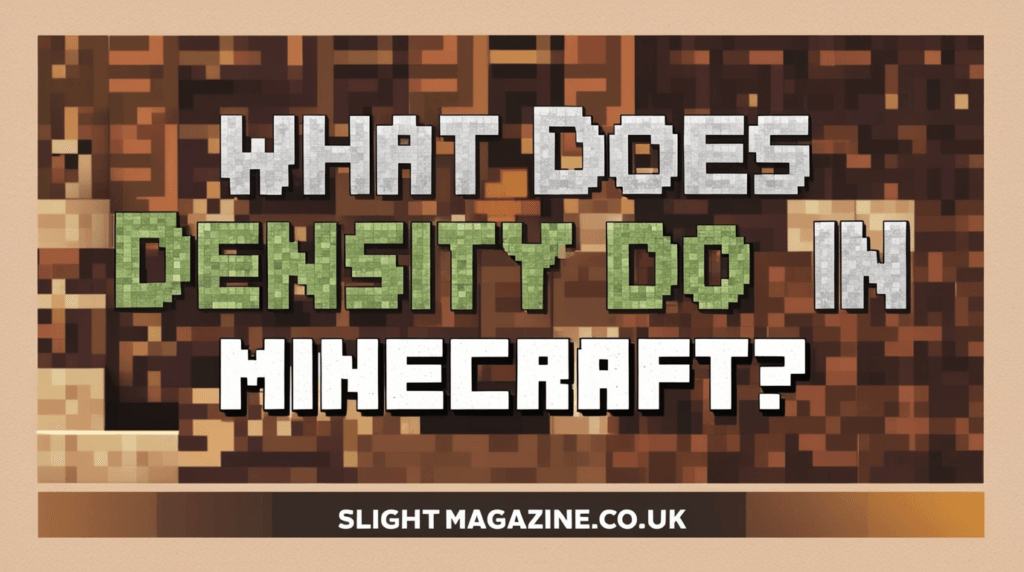 what does density do in minecraft​